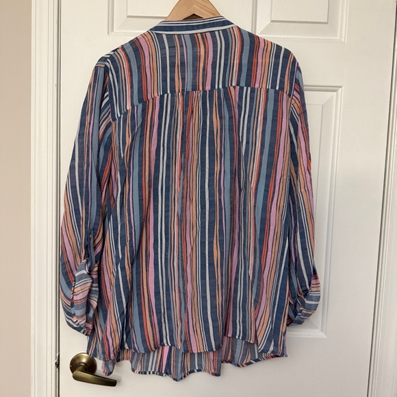 Ruby Rd. Multicolor Striped Blouse - Picture 3 of 3